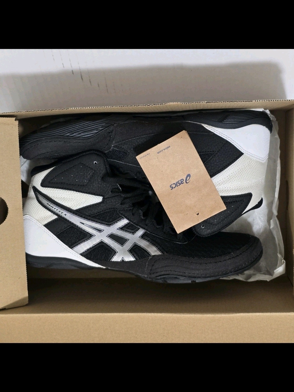 ASICS Matflex 6 'Black Silver' 1081A021-001 Sz 7.5 NIB